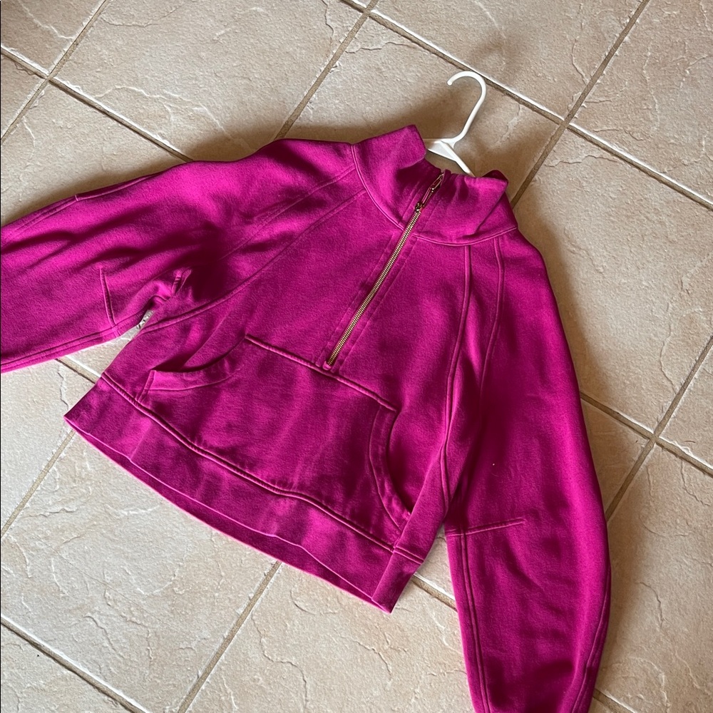 lululemon athletica Fuchsia scuba hoodie M/L